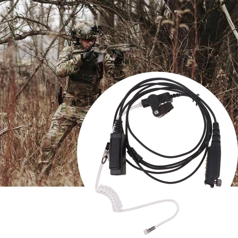 

WalkieTalkie with Finger PTT Mic Headset Accessories Earpiece for Sepura Radio STP8035 STP8038 SC21 STP8000 STP8030