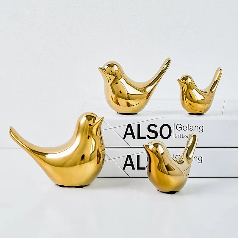1 Piece, Modern Simple Gold Plated Bird Decoration 1