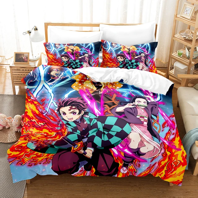 Anime Bleach Mugetsu Ichigo 3D Bedding Set Duvet Cover Pillowcase Quilt  Cover | eBay