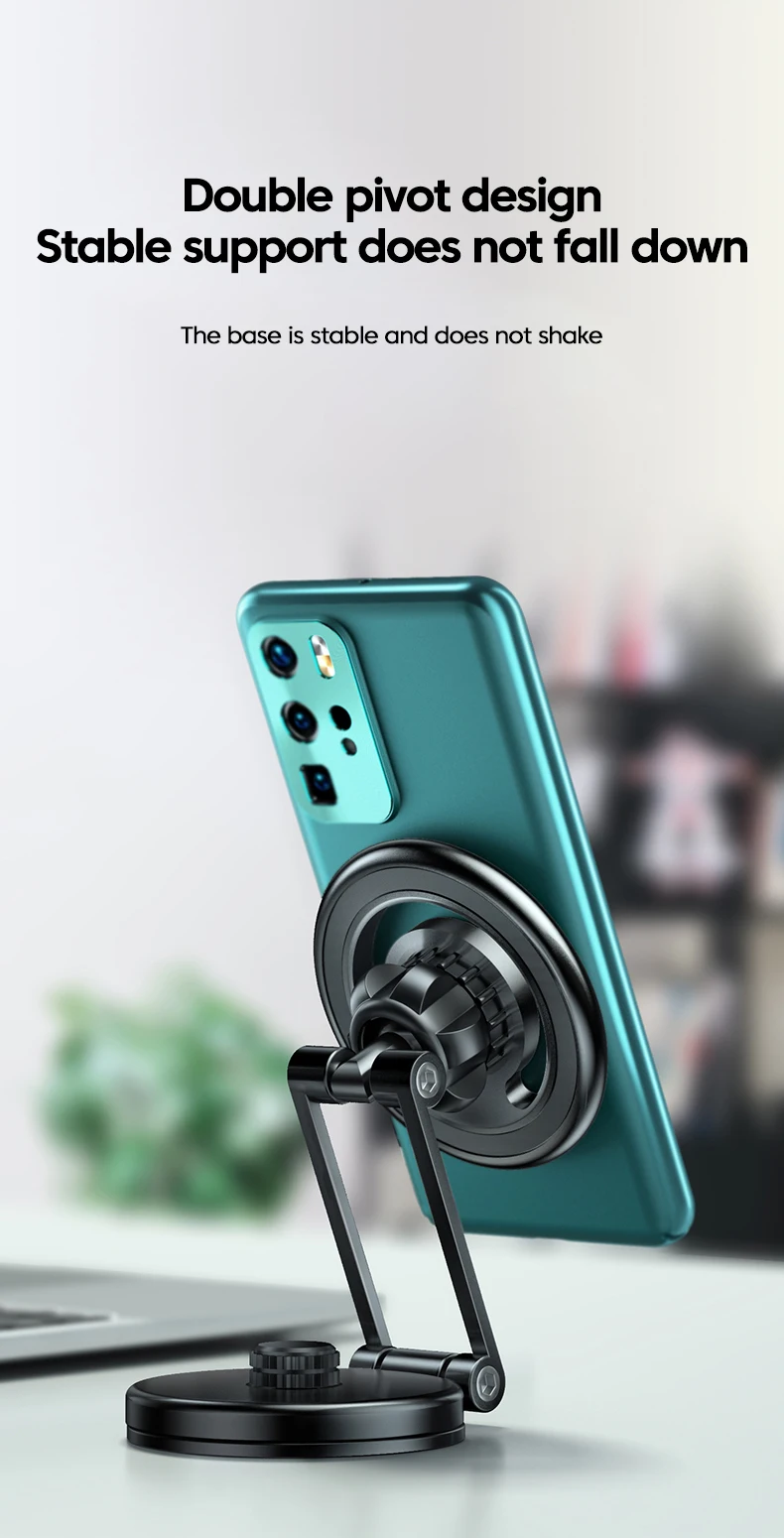 720° Rotate Magnetic Car Cell Phone Holder Magnet Mouth For iPhone 14 13 12 Pro MagSafe Car Holder Stand Smartphone GPS Bracket