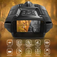 4K Night Vision Binoculars 32GB Infrared Night Vision Goggles 3” Large Screen 8X Digital Zoom Tactical Light for Camping Hunting 2