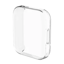 Premium Electroplated TPU Protective Case with Full Screen Protector Shell & Bumper Cover for Redmi Watch 2 Lite (Transparent)