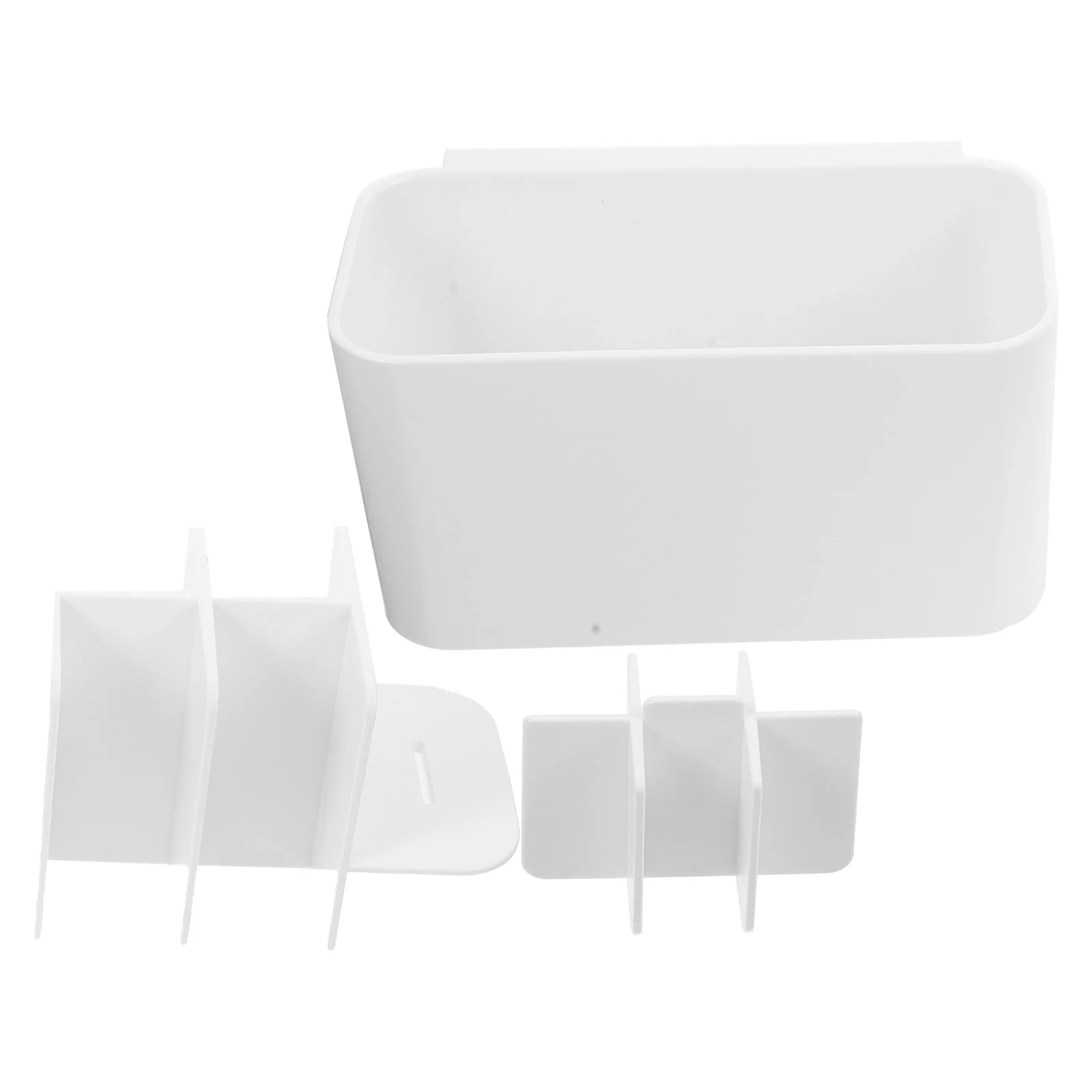 

Storage Shelf Electric Toothbrush Holder Nail-free Organizer Rack Holders White Bathroom Case