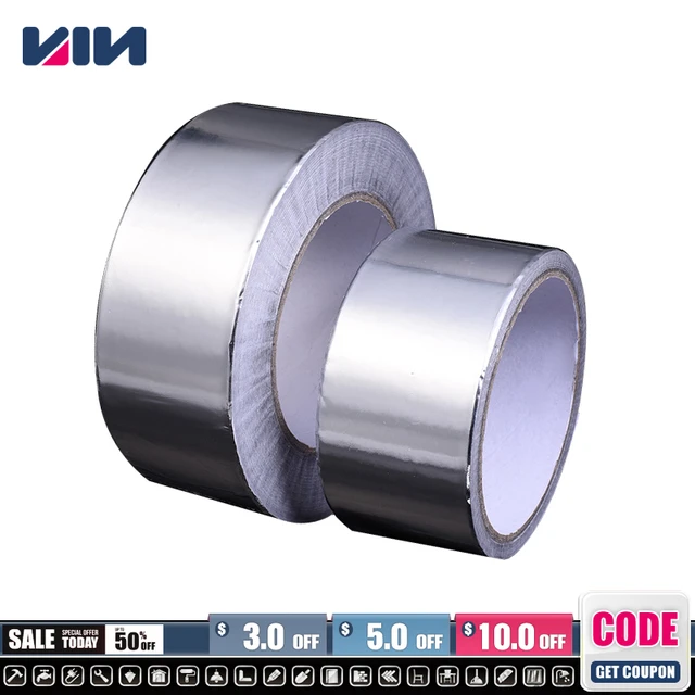 Aluminum Foil Tape, High Temperature Resistant Smoke Exhaust Pipe Sealing  Kitchen Cauldron Leak Proof Sunscreen Heat Insulation