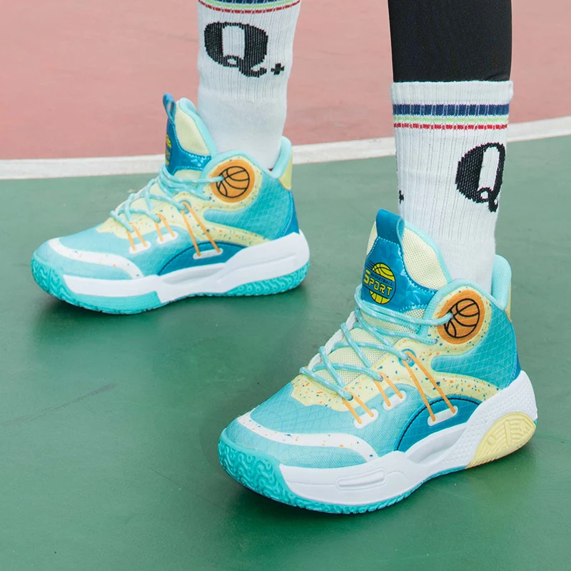 31-40 Comfortable Fashion Youth Outdoor Sport Footwear Children's Boys' And Girls' Shoes School Sports Training Basketball Shoes