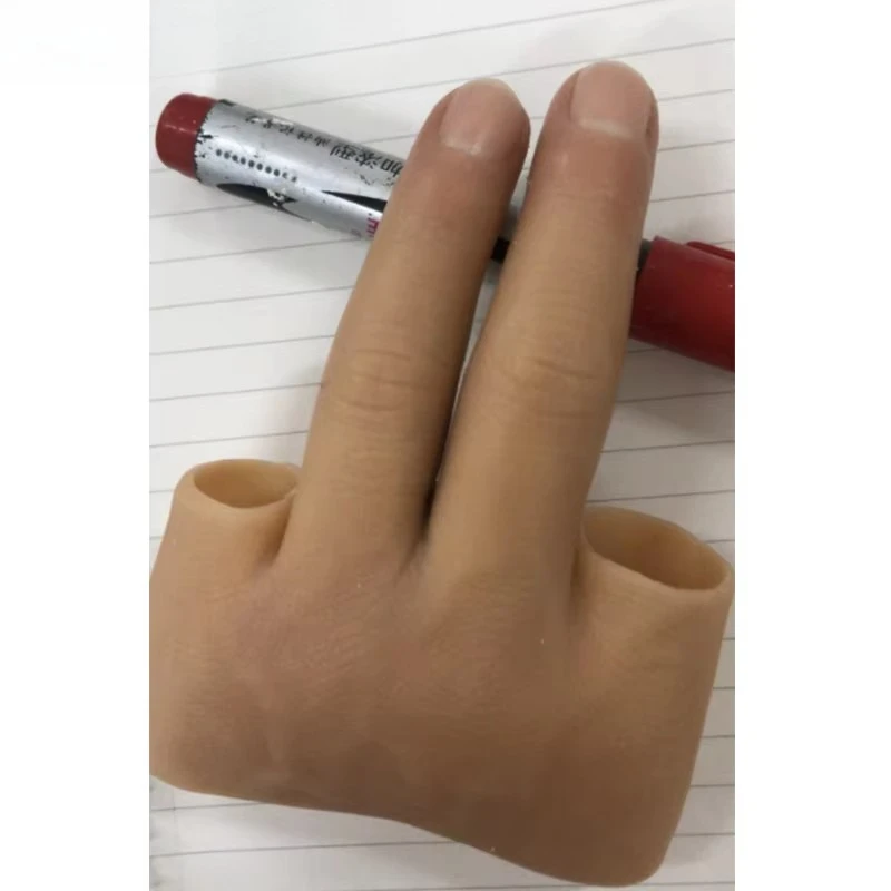 Maßgeschneiderte prothetische Finger für medizinische Kosmetika. Prothetische Silikonfinger