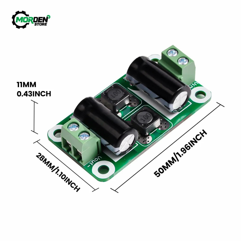 DC Power Filter Board 0-50V 2A 3A 4A Class D Power Amplifier Module Interference Board EMI Suppression Tool