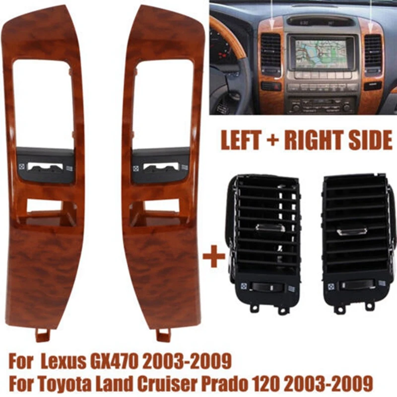 

Car Air Conditioner Outlet Frame Cover For Toyota Land Cruiser Prado 120 GX470 Accessories