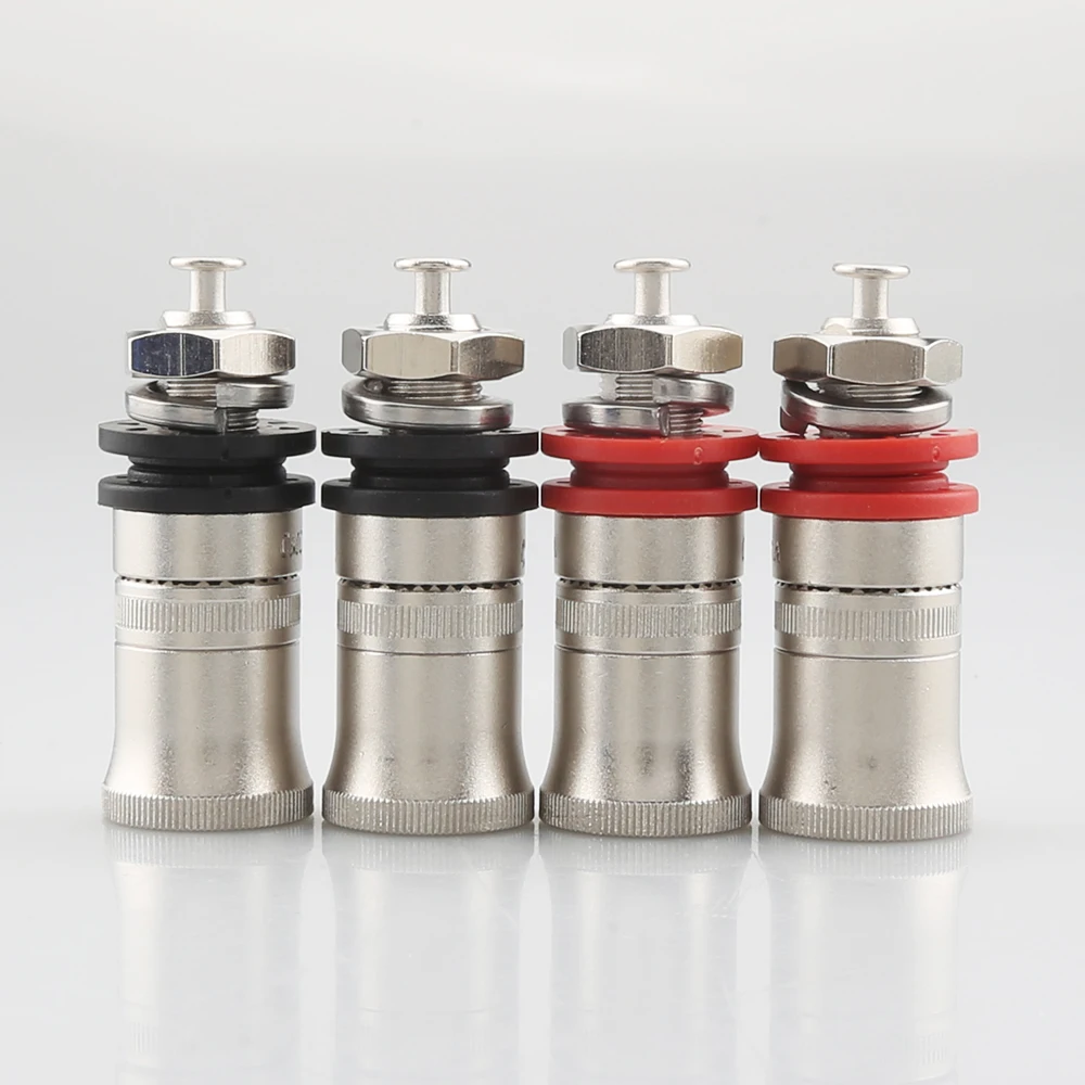 Cmc Rodiato Altoparlante Amplificatore Binding Post Terminale Presa A Banana Per Altoparlanti Amplificatori Lettore Dvd Connettore Del Cavo