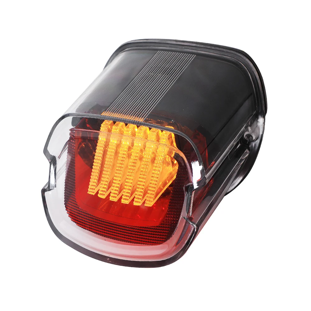 

12v Waterproof Clear Smoked Motorcycle Tail Lamp Hover Tail Light Motorcycle LED With LED Turn Signal Lights for Harley