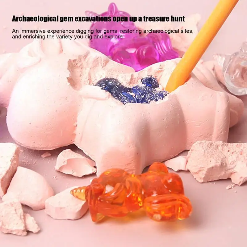 Fossil Digging For Kids Fossil Dig Kit With Plaster Complete Plaster Excavation Set Preschool Learning Activities Educational