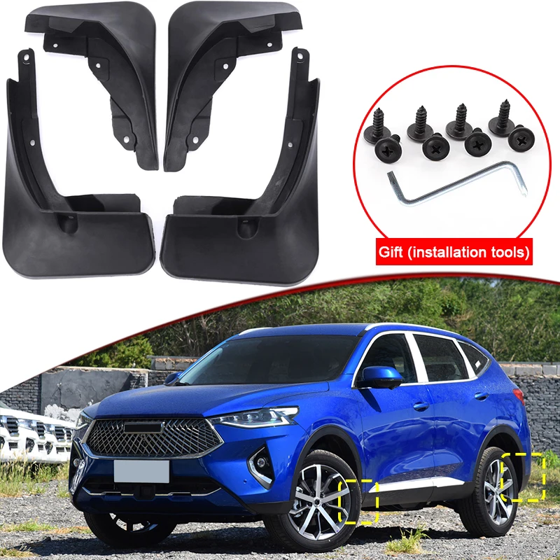 

Car Styling For GWM HAVAL F7 F7X 2019-2023 ABS Car Mud Flaps Splash Guard Mudguards MudFlaps Front Rear Fender Auto Accessories