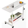 Adjustable Height Mobile Computer Desk for Small Space Rolling Writing with Wheels Corner Home Office Study 1