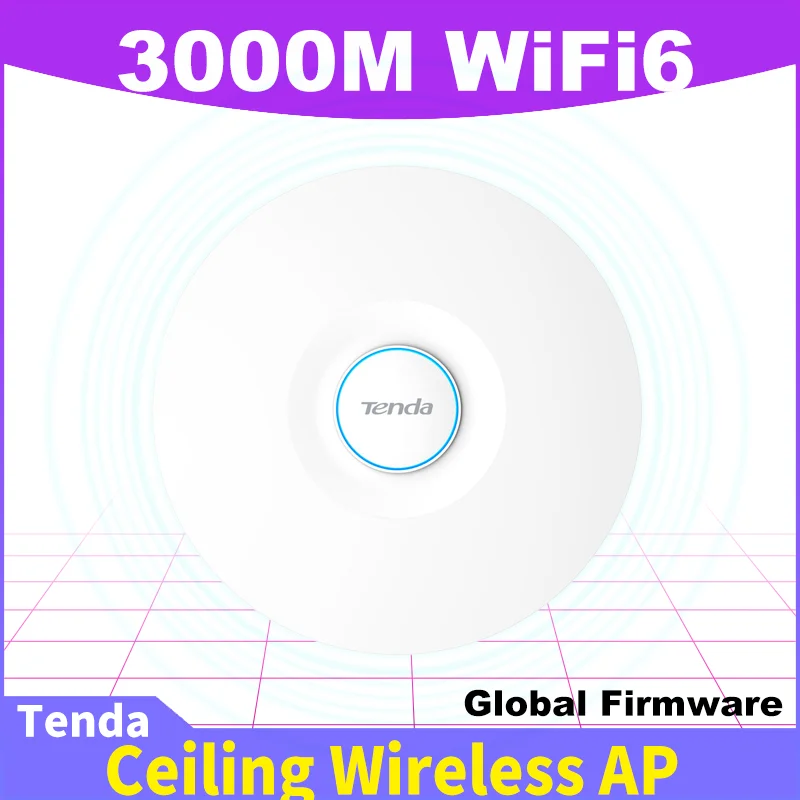 Tenda I29 Soffitto Ap Wifi6 Copertura Wireless Villa Hotspot Dual-Band 5G Gigabit Ax3000 Access Point 160M Router Di Larghezza Di Banda