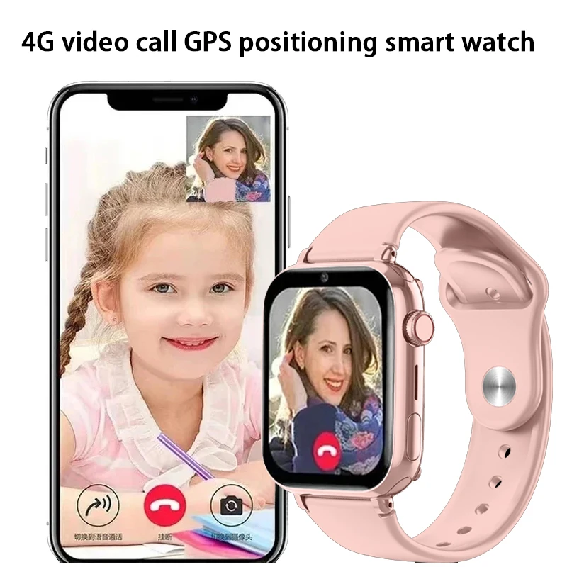 어린이용 스마트 워치 카메라 방수 시계, SOS GPS 위치 화상 통화, SIM 카드, 남아용 4G 스마트 워치, 여아 Relojes