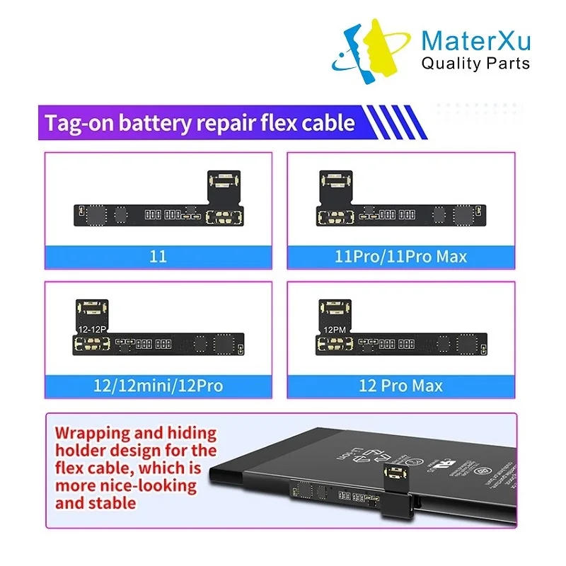 JC Original Battery Flex Replacement Cable Repair Kit For iPhone 13 12 11 Pro Max