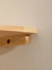 Wall Corner Shelves Wood Floating Wall Shelf Round End Wall Mounted Floating Corner Shelf for Bedroom Living Room and Kitchen 5