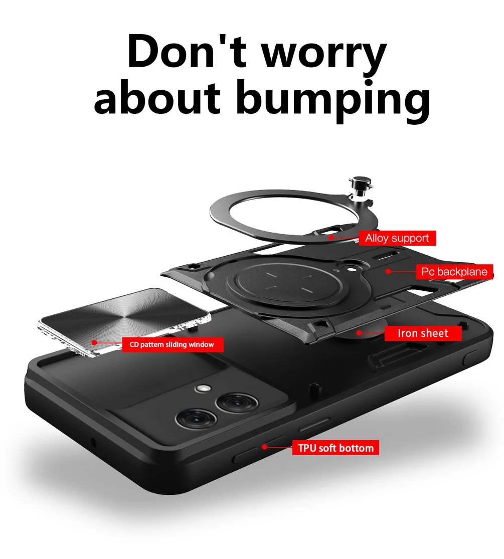 Shockproof Phone Case With Camera Protector & Rotating Ring Holder_voghion.com