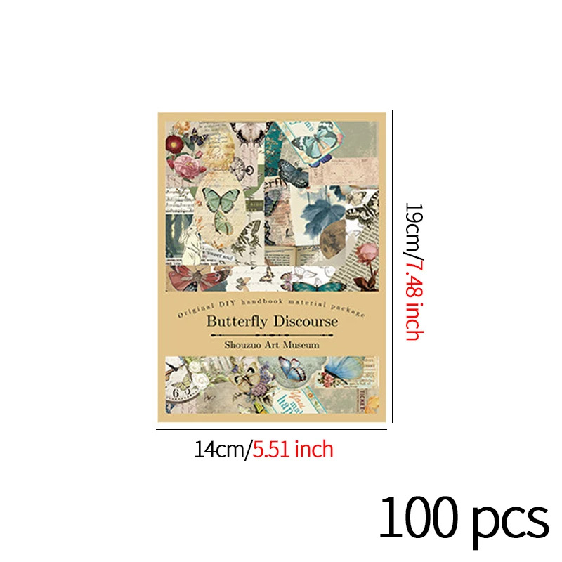 100 pcs/pack Vintage stickers Set Scrapbooking Creative DIY Diary album materials DIY Junk Journal Supplies stickers scrapbooking supplies