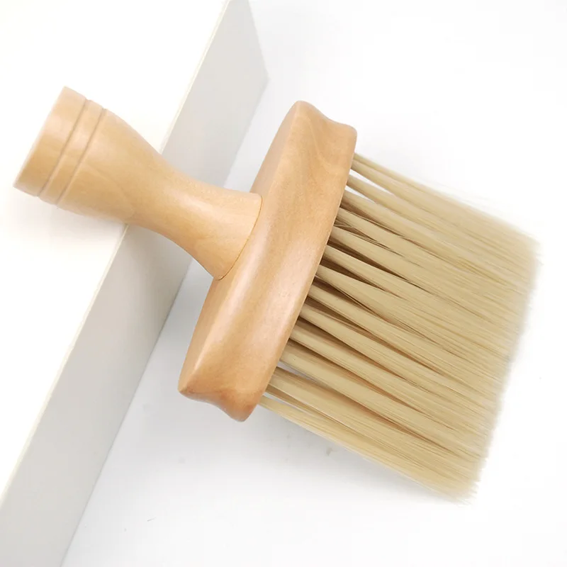 

Original Wood Soft Neck Face Duster Barber Hair Clean Hairbrush Beard Brush Salon Cutting Hairdressing Styling Tools