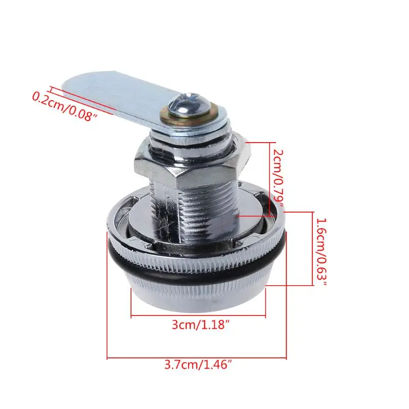 Drawer lock 3-Digit combination letter box locks zinc alloy drawer locks security lock for secure important files and drawers