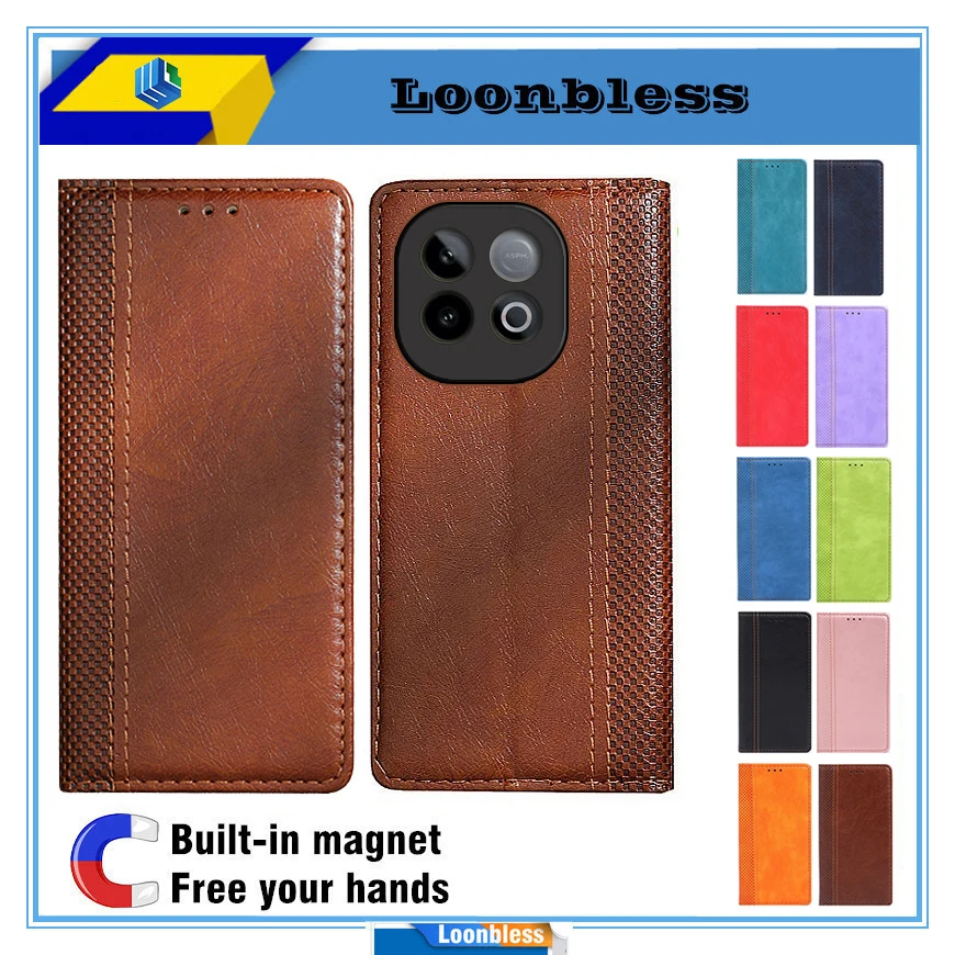 Leather Wallet Flip Cover for Smartphones - Book-Style Holster Case