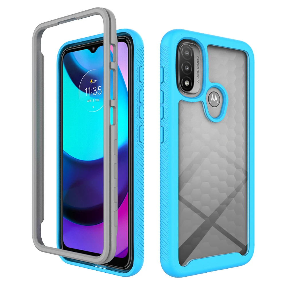 Hybrid Full Body Rugged Case For Motorola E20 E30 Cover G20 Shockproof