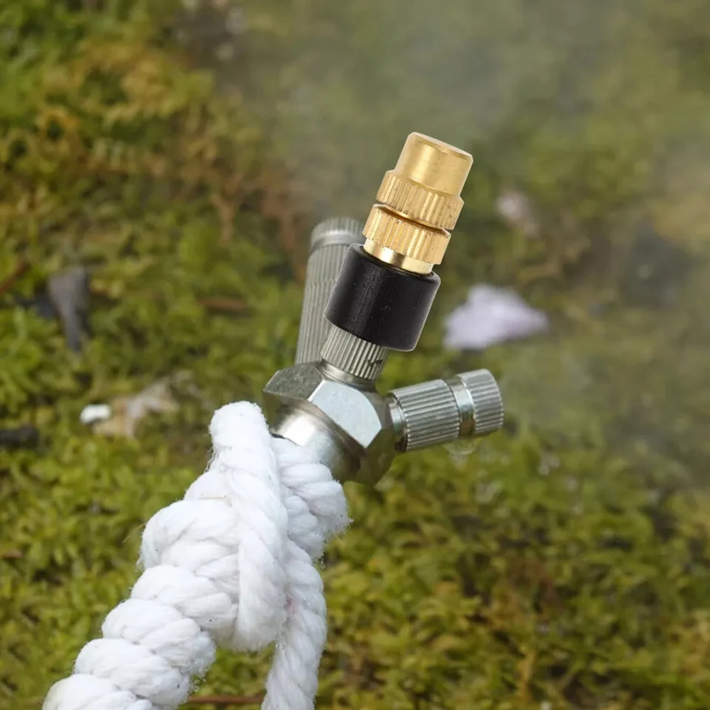 50Pcs Misting Nozzles Adjustable Garden Hose Sprinkler Head Irrigation Drippers Atomizing Nozzle Garden Supplies