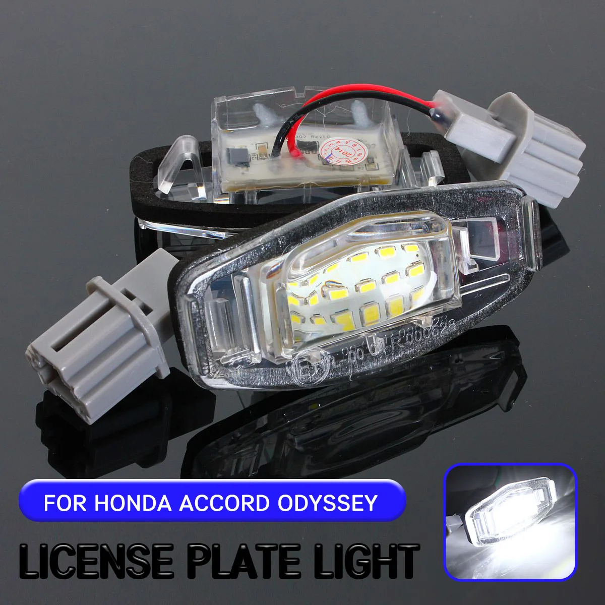 2pc Led License Number Plate Light Lamp For Honda Accord Odyssey Civic