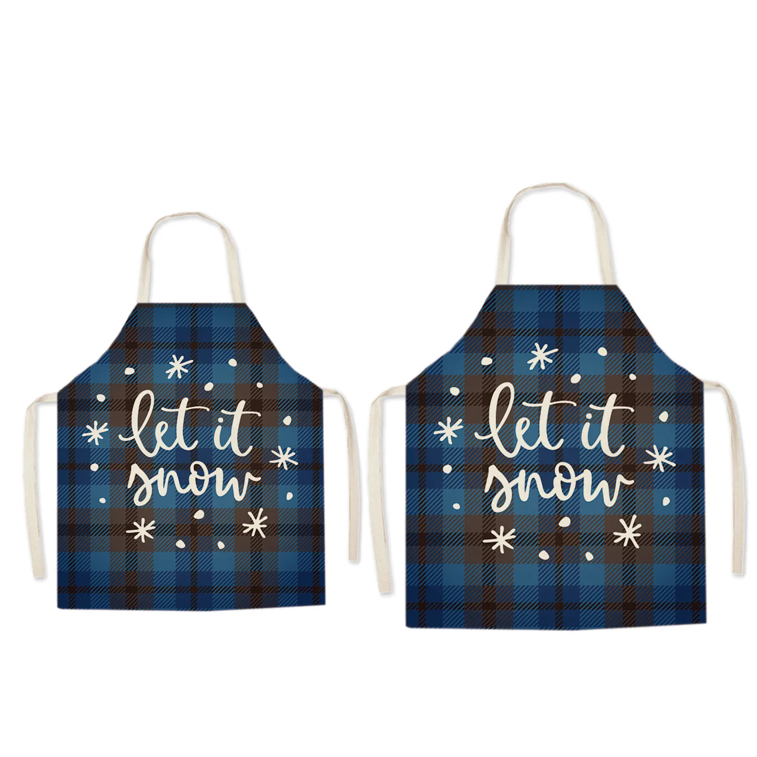 

Christmas Santa Cute Family Matching Apron Dad and Me Pinafore Kid Drawing DIY Boy Men Couple Kitchen Waterproof Baking Apron