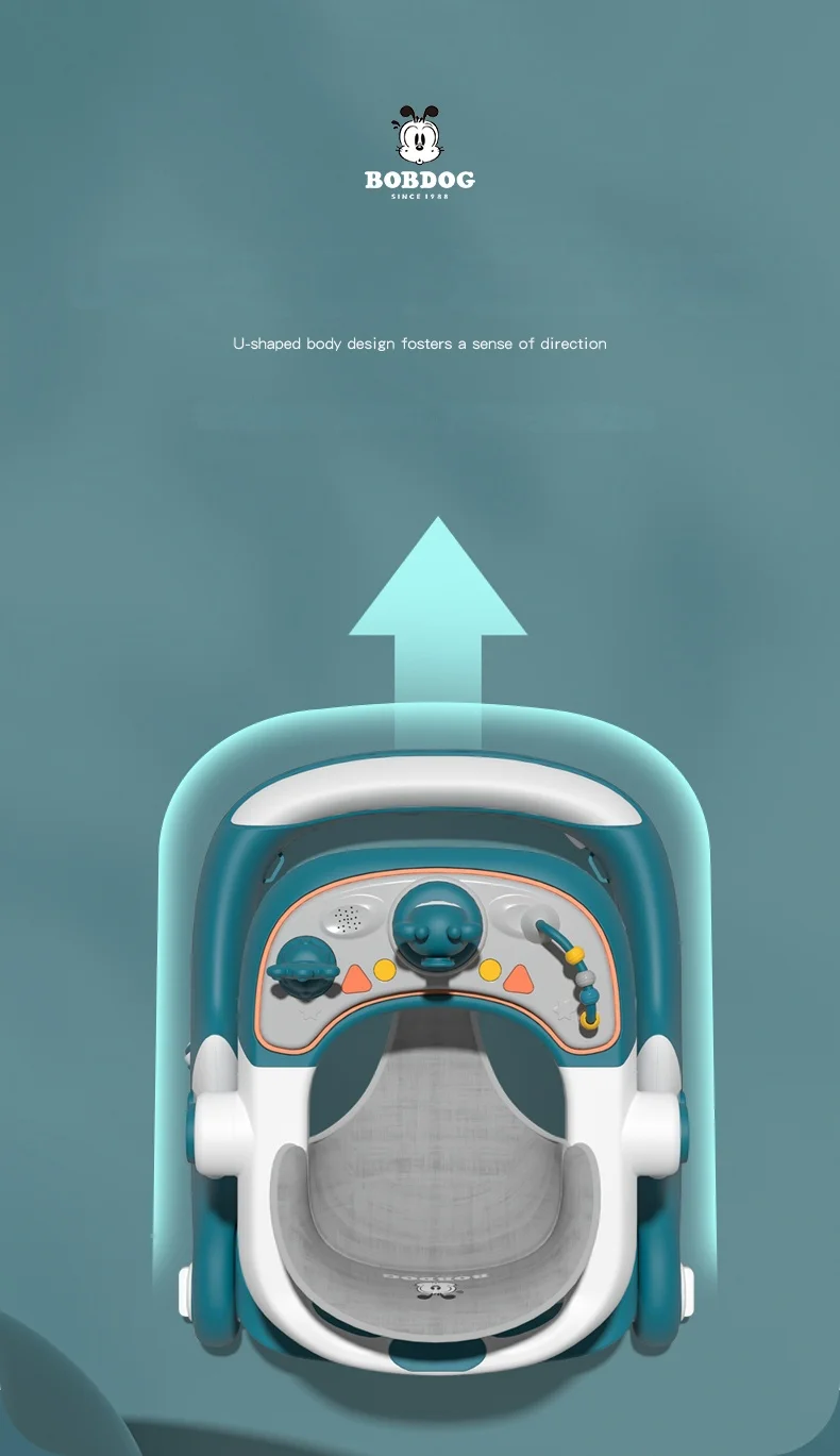 Multi-Functional Anti-Flip Baby Stroller Baby Walker Can Sit And Push Starting Car