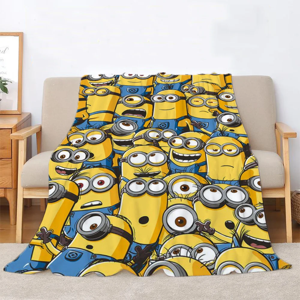 Fluffy Soft Blankets for Decorative Sofa Blanket M-minions Beach Towel Bed Blankets & Throw Microfiber Bedding Blanket King Size 3