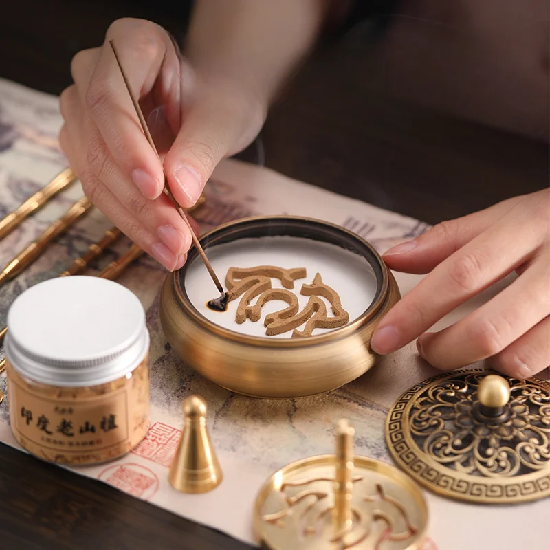 13 Piece Incense Gift Set - Luxury Copper Burner, Aromadiffuser, High Quality Incense Stick, Negative Energy Remover