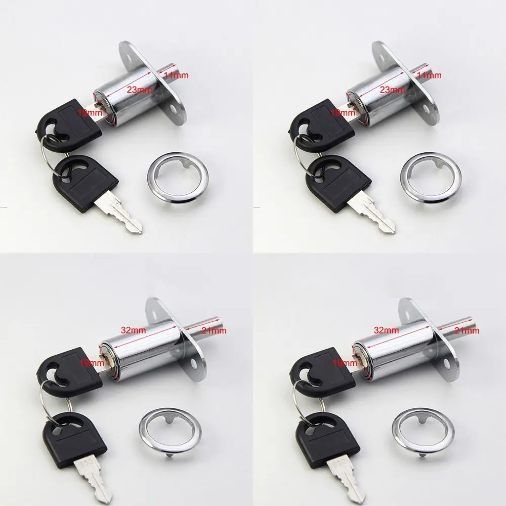 Description Picture 4 of item23/32mm Cam Cylinder Lock Wardrobe Hardware with Key Cabinet Lock Furniture Drawer Lock Sliding Door