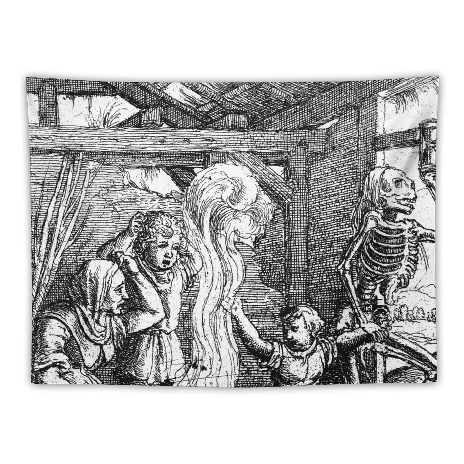 Nuovo Il Bambino, La Danza Della Morte-Hans Holbein Arazzo Rivestimenti Murali Decorazioni Per La Stanza Estetica