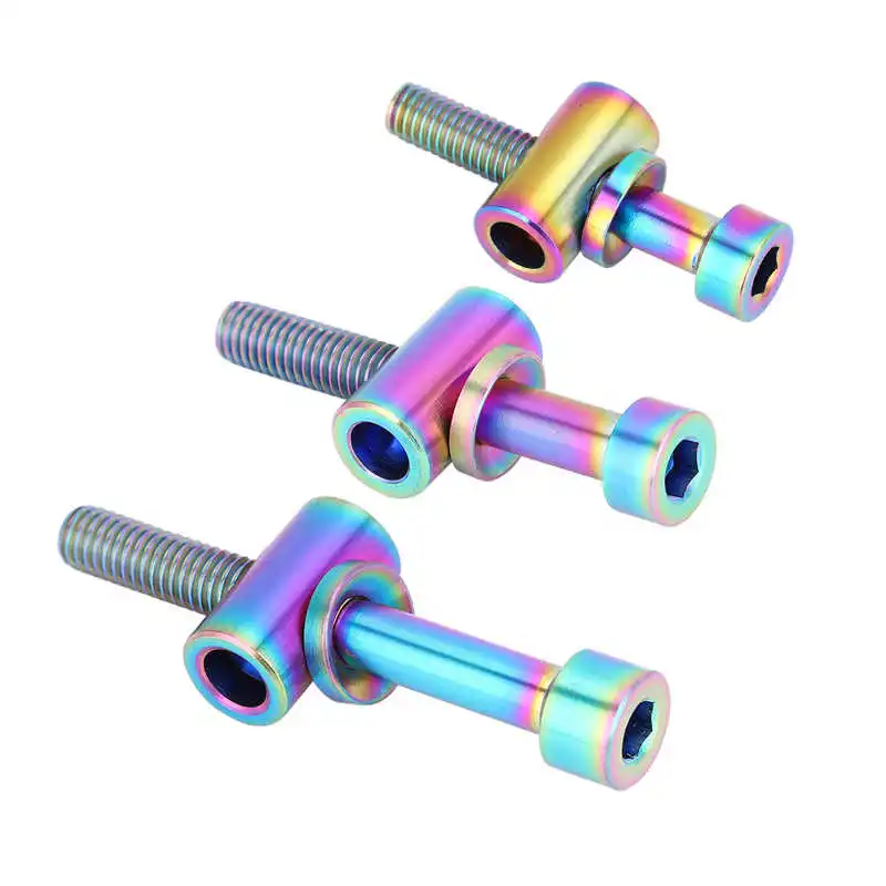 Pour boulons en alliage de titane étrier pour vélo durable et léger (2 Pour boulons en alliage de titane étrier pour vélo durable et léger (2