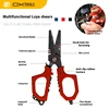 Multifuntional Lure Fishing Sissors Outdoor Survival Multi Tool EDC Scissors Hook Shearing 3