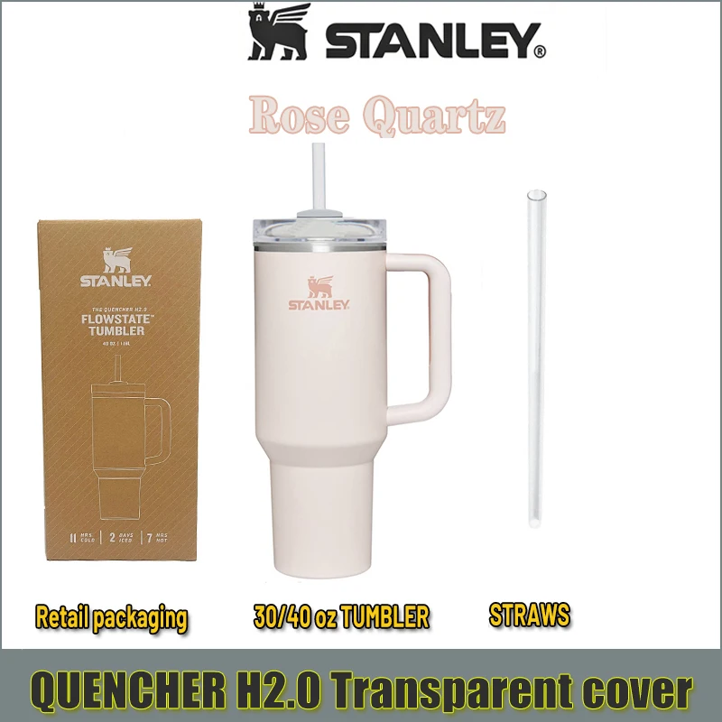 Stanley Adventure Quencher H2.0 Flowstate 30 Oz Tumbler in Rose Quartz