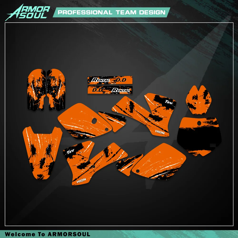 Team Graphics Backgrounds Declas Kit For KTM 125 200 250 450 525 - Foto 8