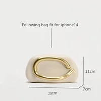 Gold Closure Box Clutch Bag 2