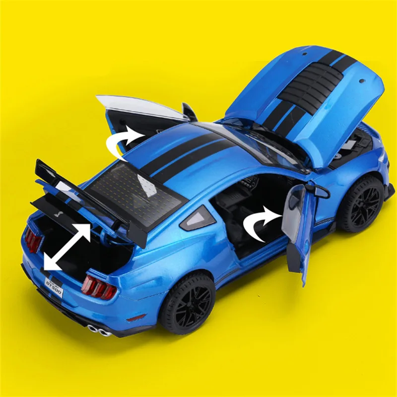 Maisto 1:18 Ford Mustang Shelby GT500 Year 2020 Blue 31388 Model Car 31388 090159313885