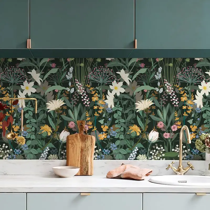 folhas de contato decorativo fresco flor auto-adesivo