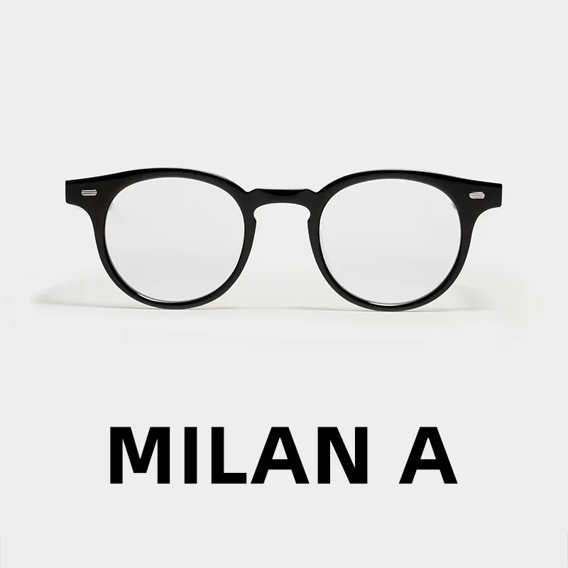 

Milan A Glasses For Men Women Optical Lenses Eyeglass Frames Eyewear Transparent Blue Anti Light Luxury Brand