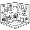POCKET ROOM Bold-easy Patterns Coloring Book for Adults Cute Drawing Book Perfect Gift for Party and Birthday 5