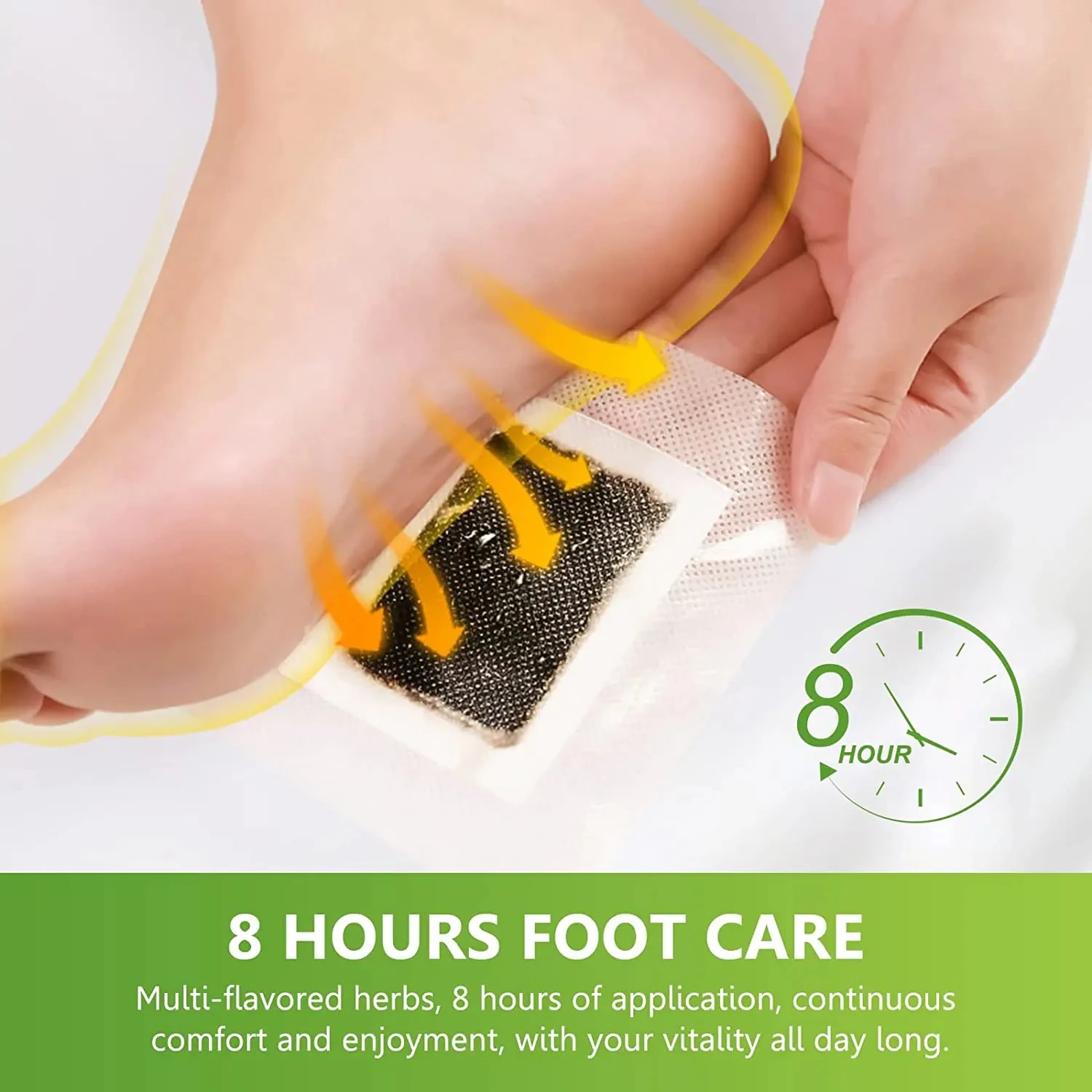 Detox Foot Patches 10/20 PCS Deep Cleanse Toxins Binders Natural Herbal Wormwood Pastes Relieve Stress Stickers Feet Care Tool
