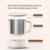 Portable Electric Kettle, 500W Fast Boil Kettle with Detachable Lid, 1 Count Stainless Steel Electric Water Cup for Home Office 4