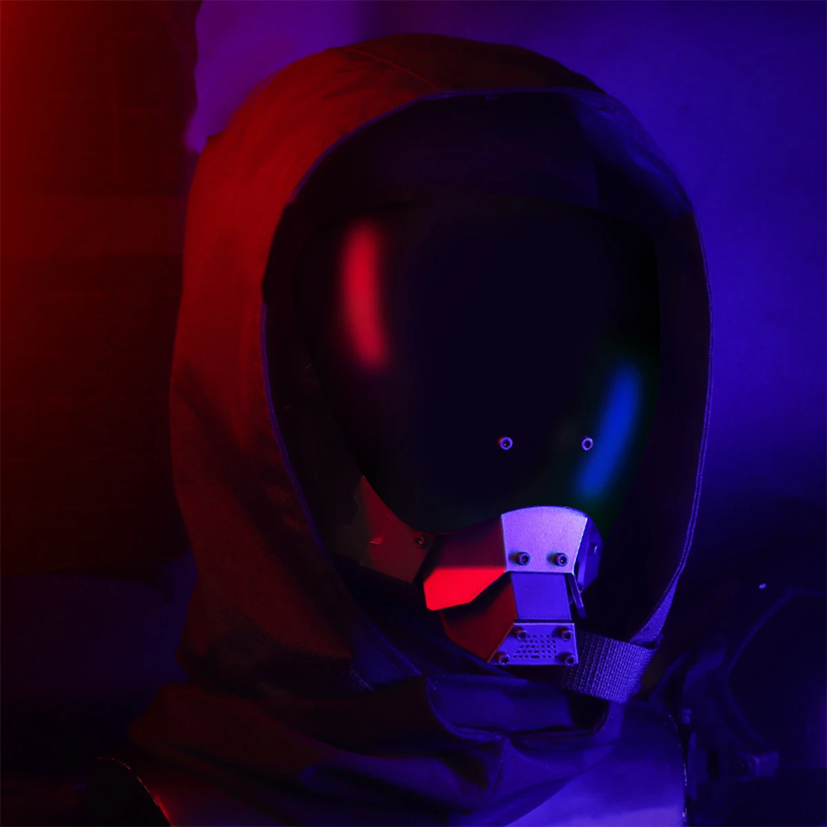 Cyberpunk Mask, Sci-fi Functional Mechanical COS Role-playing Mask, Anti-fog Lens Half Helmet With A Sense Of Technology