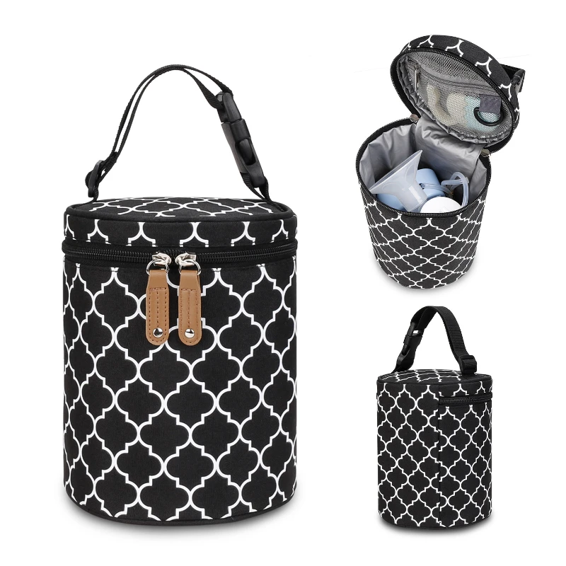 Baby Bottle Heater Insulation Bag Baby Feeding Milk Bottle Warmer Water Cup Round Barrel Handheld Hang Stroller Sippy Thermostatic Preservation Small Bag Travel