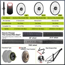 Chambre à Air Vélo Tailles 14 à 29 Pouces - Valve Presta Ou Schrader, Longueurs 40-80mm