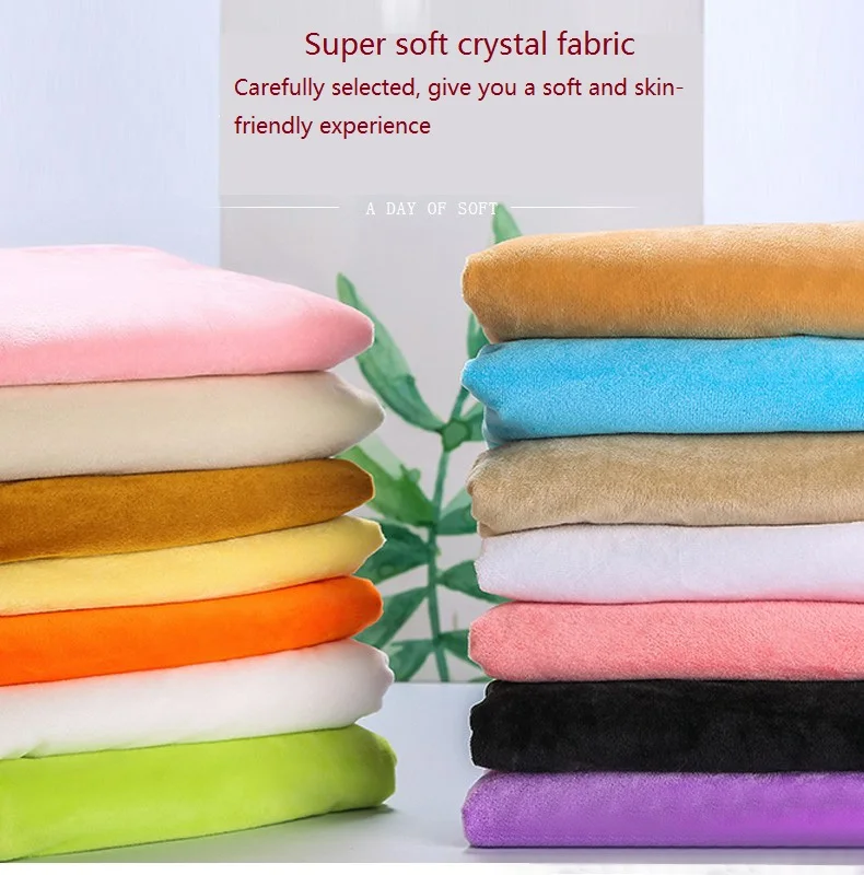 Short Plush Crystal Super Soft Plush Fabric for Sewing DIY Handmade Home  Textile Cloth for Toys Plush Fabric-160cm Wide 